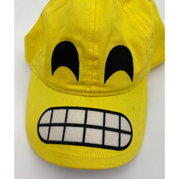 Emojinuity Snapback Style Baseball Cap Hat Yellow NEW One Size Emoji - Picture 2 of 6